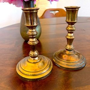 2 Brass Candle Sticks